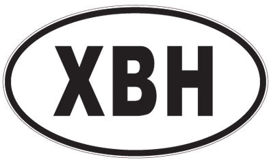 XBH - 3 Letter Initials Oval Magnet