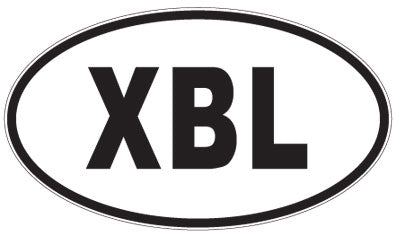 XBL - 3 Letter Initials Oval Magnet
