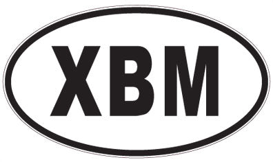 XBM - 3 Letter Initials Oval Magnet