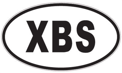 XBS - 3 Letter Initials Oval Magnet