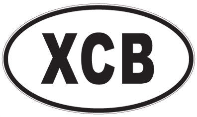 XCB - 3 Letter Initials Oval Magnet