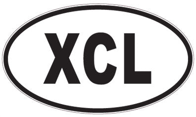 XCL - 3 Letter Initials Oval Magnet