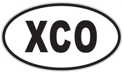 XCO - 3 Letter Initials Oval Magnet