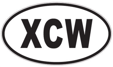 XCW - 3 Letter Initials Oval Magnet
