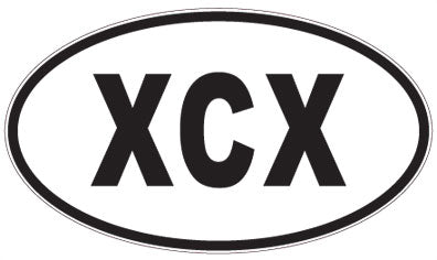 XCX - 3 Letter Initials Oval Magnet