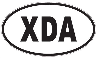 XDA - 3 Letter Initials Oval Magnet