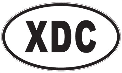 XDC - 3 Letter Initials Oval Magnet