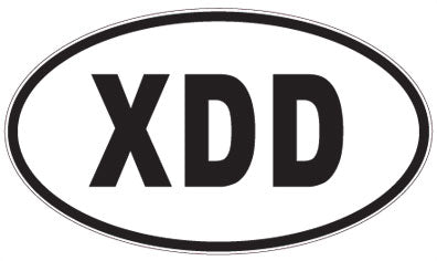 XDD - 3 Letter Initials Oval Magnet