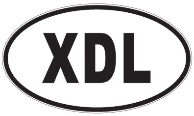 XDL - 3 Letter Initials Oval Magnet
