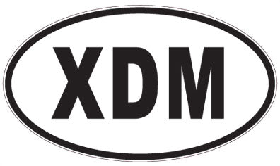 XDM - 3 Letter Initials Oval Magnet