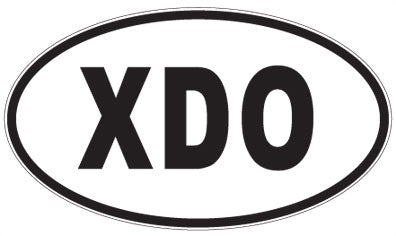 XDO - 3 Letter Initials Oval Magnet