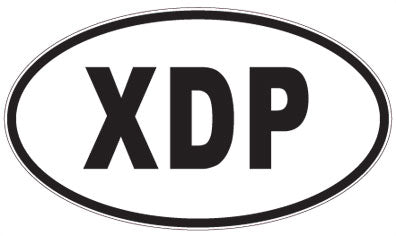 XDP - 3 Letter Initials Oval Magnet