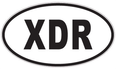 XDR - 3 Letter Initials Oval Magnet