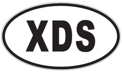 XDS - 3 Letter Initials Oval Sticker