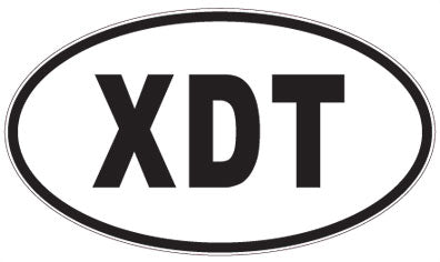 XDT - 3 Letter Initials Oval Magnet