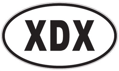 XDX - 3 Letter Initials Oval Magnet