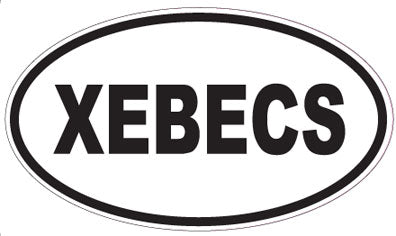 XEBECS - Oval Sticker
