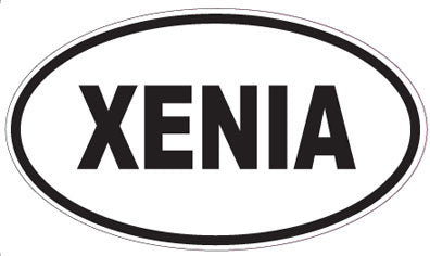 XENIA - Oval Sticker