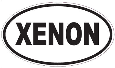 XENON - Oval Sticker