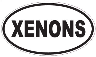 XENONS - Oval Sticker