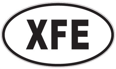 XFE - 3 Letter Initials Oval Magnet