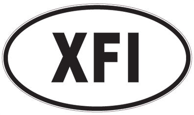 XFI - 3 Letter Initials Oval Magnet