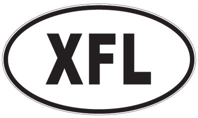 XFL - 3 Letter Initials Oval Magnet