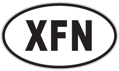 XFN - 3 Letter Initials Oval Magnet