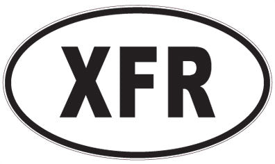 XFR - 3 Letter Initials Oval Magnet
