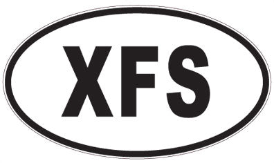 XFS - 3 Letter Initials Oval Magnet
