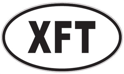 XFT - 3 Letter Initials Oval Magnet
