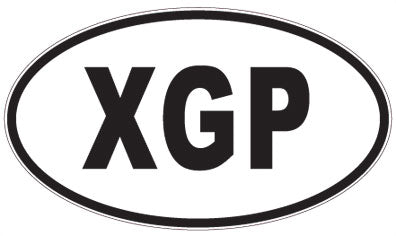 XGP - 3 Letter Initials Oval Magnet