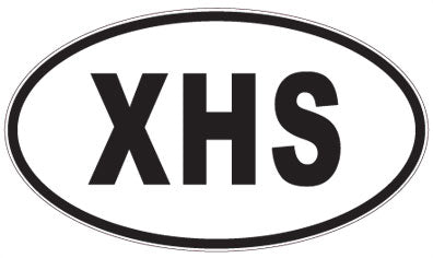 XHS - 3 Letter Initials Oval Magnet