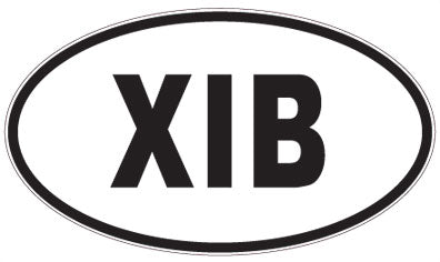 XIB - 3 Letter Initials Oval Magnet
