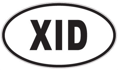 XID - 3 Letter Initials Oval Magnet