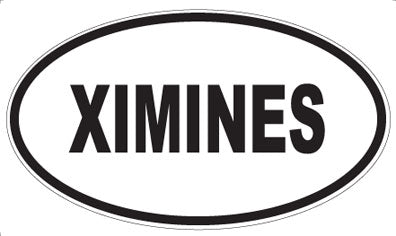 XIMINES - Oval Sticker