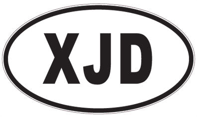 XJD - 3 Letter Initials Oval Magnet