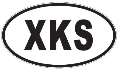 XKS - 3 Letter Initials Oval Magnet