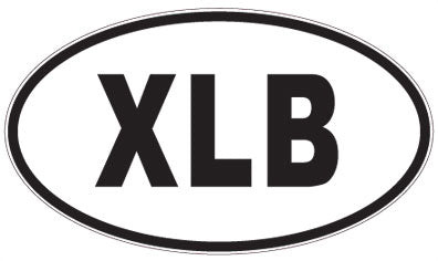 XLB - 3 Letter Initials Oval Magnet