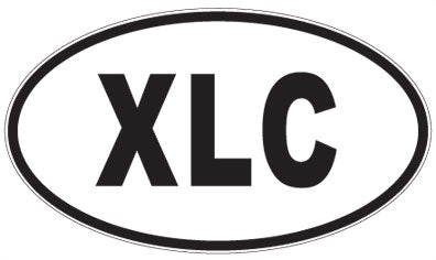 XLC - 3 Letter Initials Oval Magnet