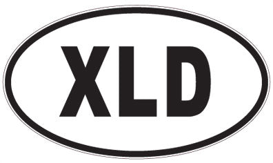XLD - 3 Letter Initials Oval Magnet