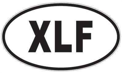 XLF - 3 Letter Initials Oval Magnet