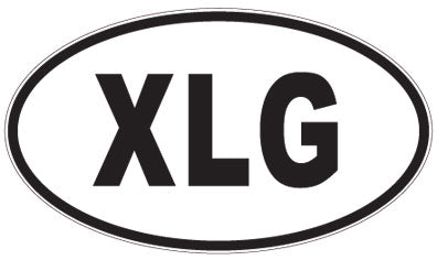 XLG - 3 Letter Initials Oval Magnet