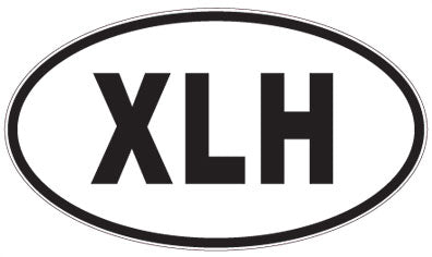 XLH - 3 Letter Initials Oval Magnet