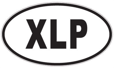 XLP - 3 Letter Initials Oval Magnet