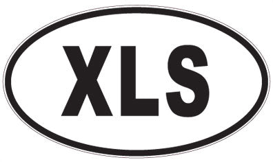 XLS - 3 Letter Initials Oval Magnet