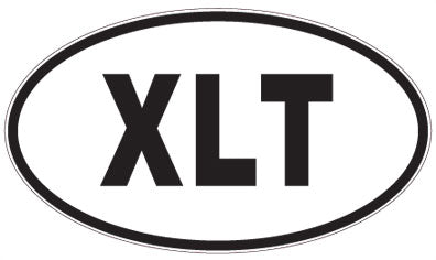 XLT - 3 Letter Initials Oval Magnet