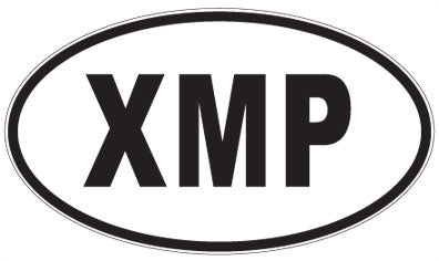 XMP - 3 Letter Initials Oval Magnet