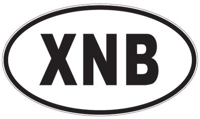 XNB - 3 Letter Initials Oval Magnet