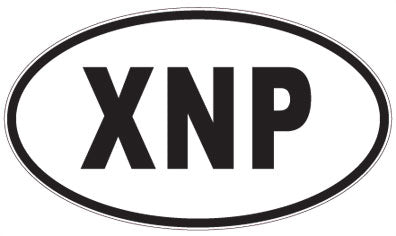 XNP - 3 Letter Initials Oval Magnet